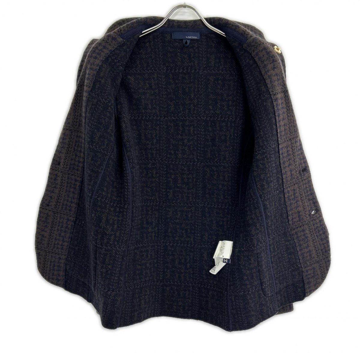 LARDINI Lardini Brown Jacquard Knit Jacket Jacket