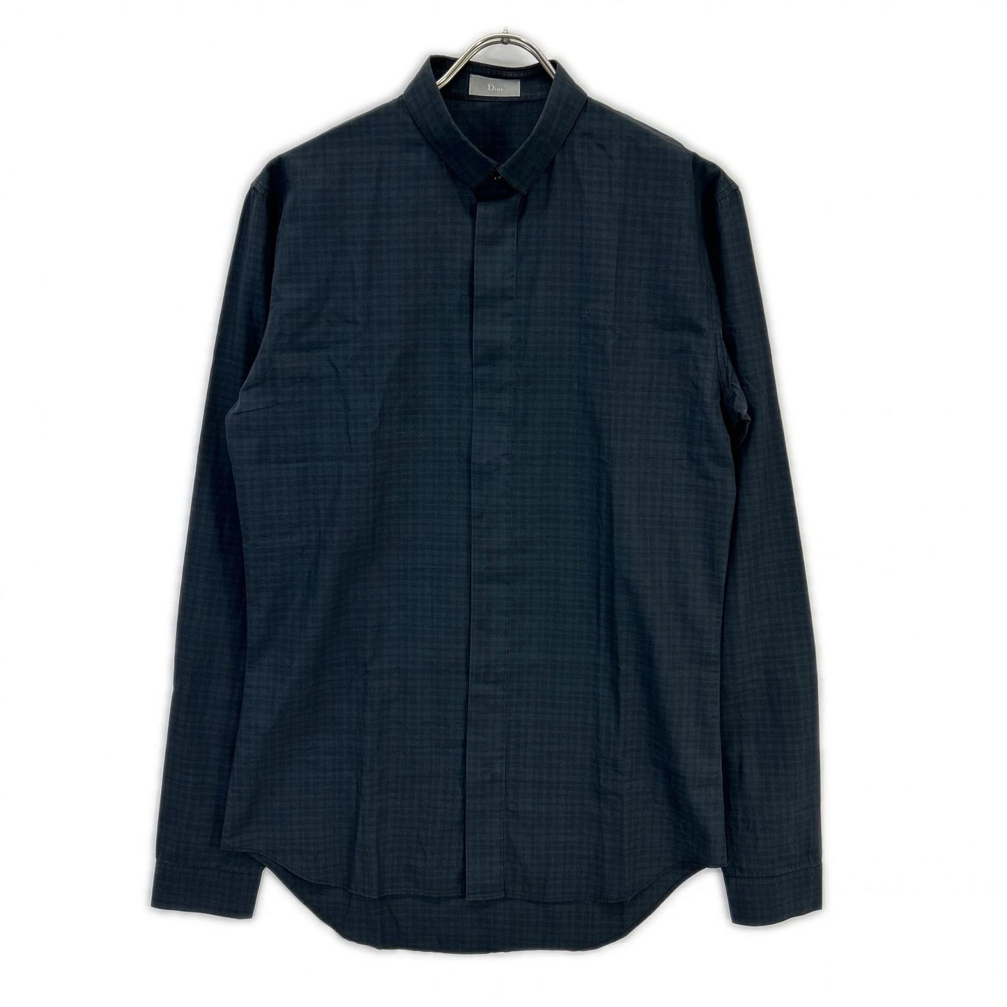 Dior HOMME 迪奥 Homme 163c506a2274 灰色 阴影格纹 长袖衬衫 上衣
