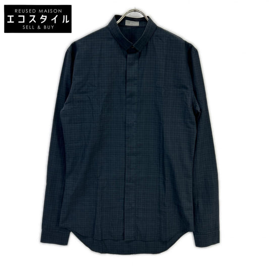 Dior HOMME ディオールオム 163c506a2274 グレー シャドーチェック 長袖シャツ トップス