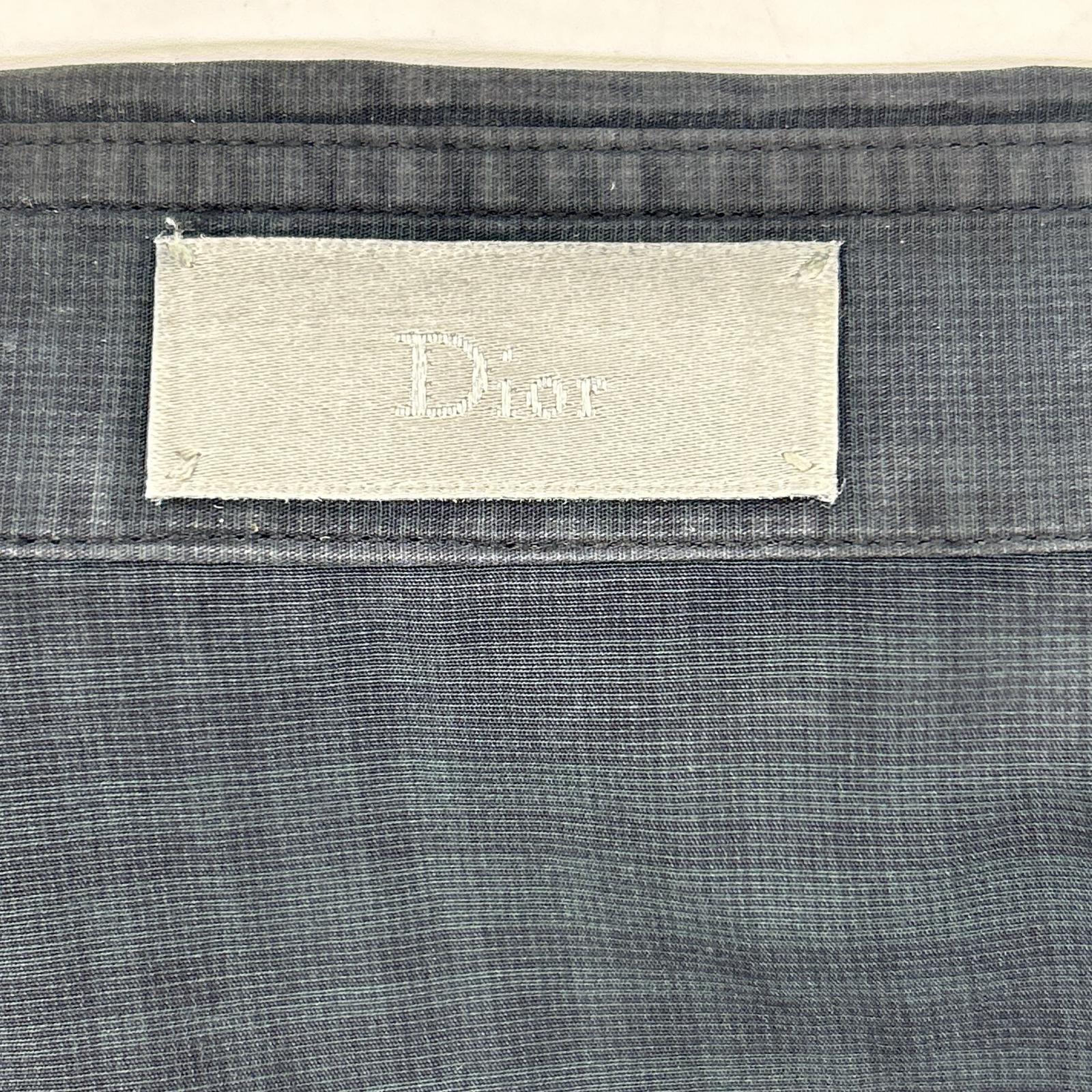 Dior HOMME 迪奥 Homme 163c506a2274 灰色 阴影格纹 长袖衬衫 上衣