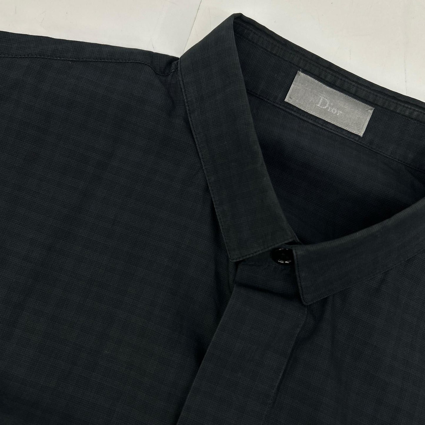 Dior HOMME 迪奥 Homme 163c506a2274 灰色 阴影格纹 长袖衬衫 上衣
