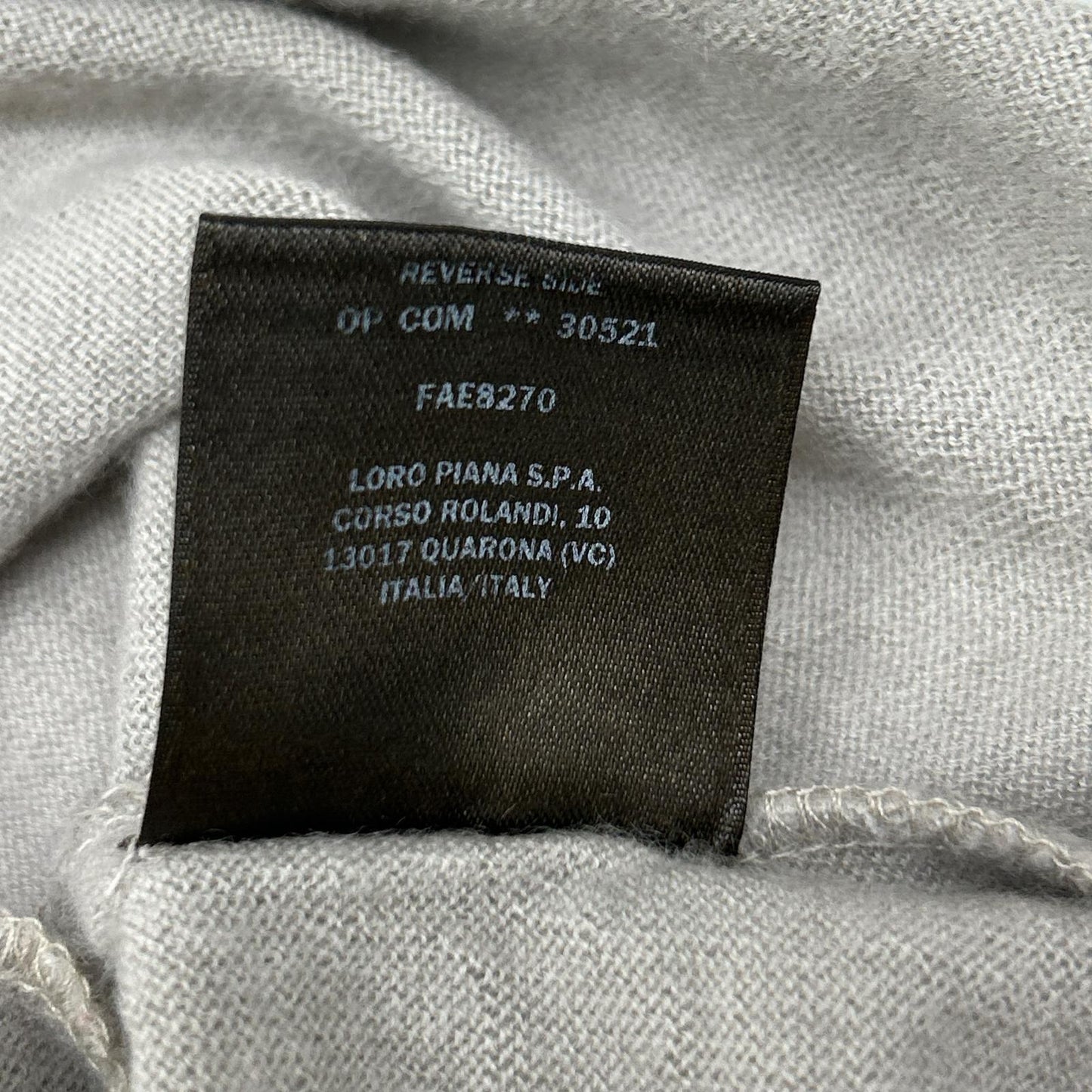 Loro Piana ロロピアーナ FAE8270 カシミヤ クルーネック 長袖 ニット セーター トップス トップス