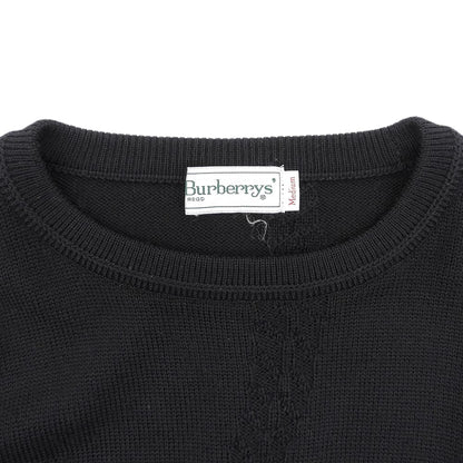Burberry's バーバリーズ 総柄 ロゴ セーター ニット トップス メンズ ブラック M トップス