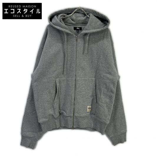 118460 Double Face Label Full Zip Hoodie Top L Men's