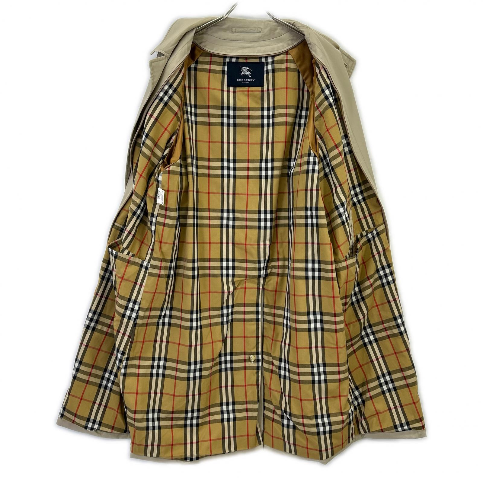 Burberry LONDON バーバリーロンドン コットン ノヴァチェック ステンカラーコート コート