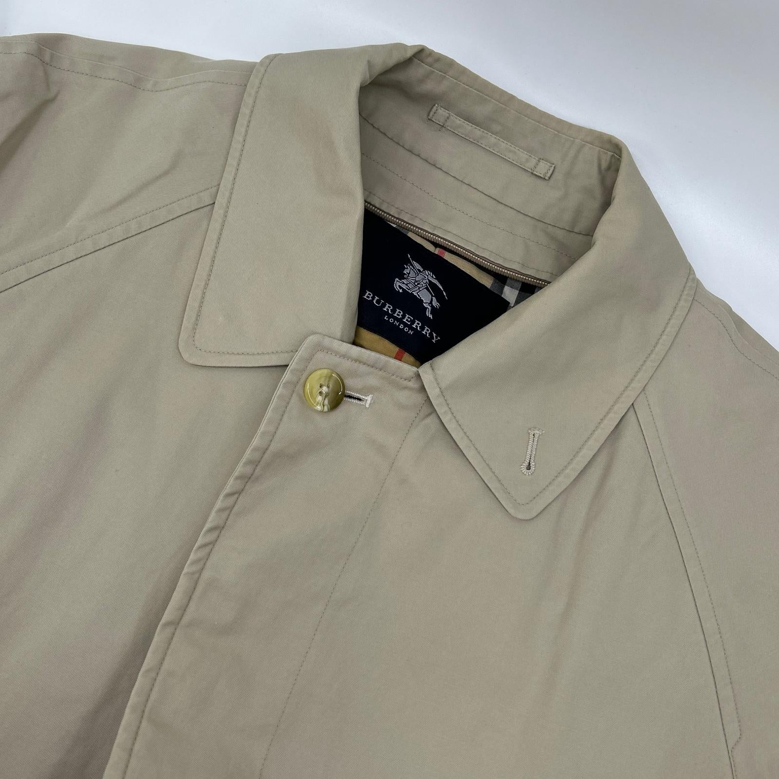 Burberry LONDON バーバリーロンドン コットン ノヴァチェック ステンカラーコート コート