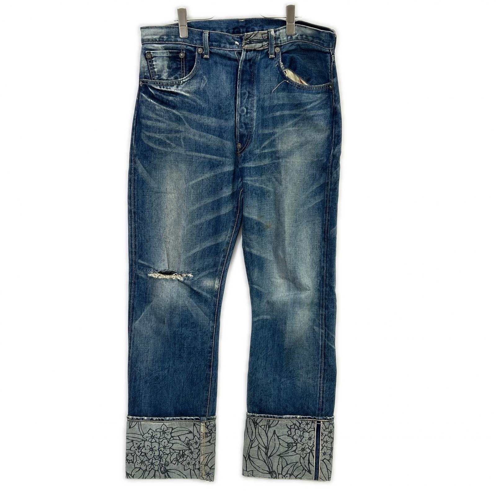 LEVI'S リーバイス 44501 インディゴ レザーシンチバック 大戦モデル S501 ボトムス