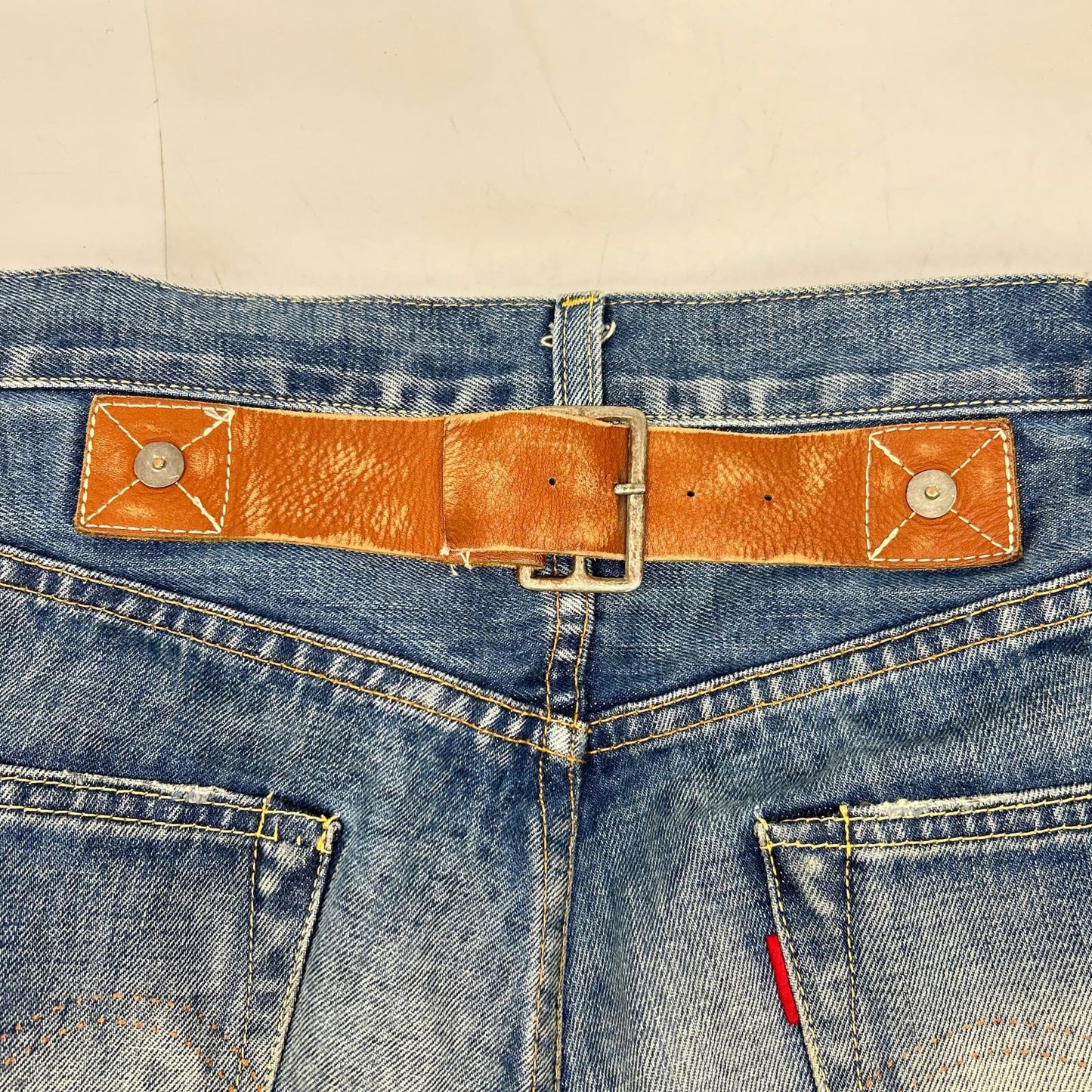 LEVI'S リーバイス 44501 インディゴ レザーシンチバック 大戦モデル S501 ボトムス