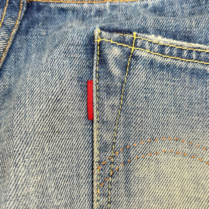 LEVI'S Levi's 44501 Indigo Leather Cinch Back World War II Model S501 Bottoms