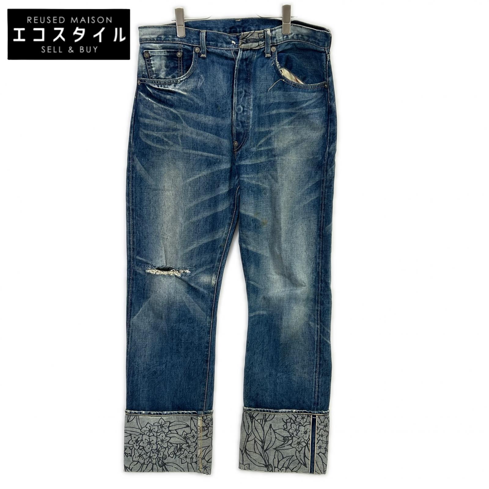 LEVI'S リーバイス 44501 インディゴ レザーシンチバック 大戦モデル S501 ボトムス