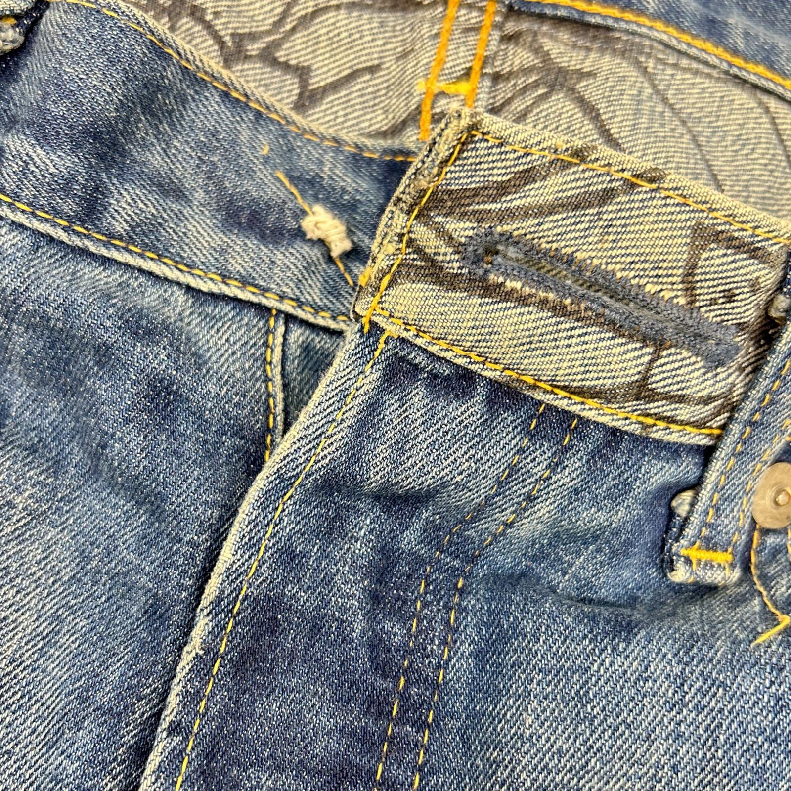 LEVI'S リーバイス 44501 インディゴ レザーシンチバック 大戦モデル S501 ボトムス