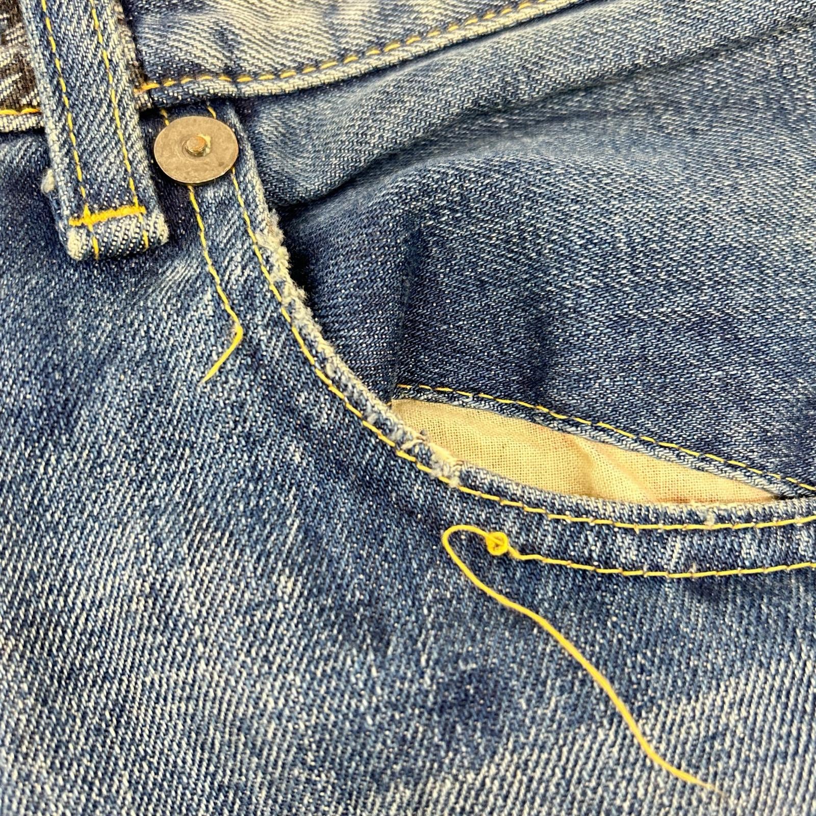 LEVI'S リーバイス 44501 インディゴ レザーシンチバック 大戦モデル S501 ボトムス