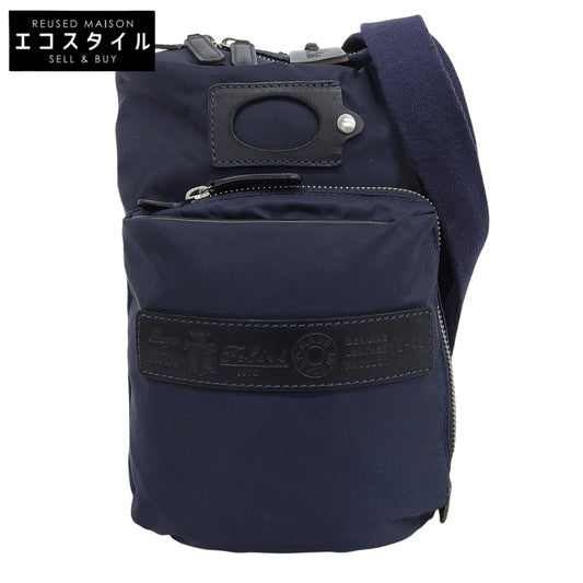 Felisi フェリージ 美品 別注 ナイロン ショルダーバッグ メンズ ネイビー 18-42 ショルダーバッグ
