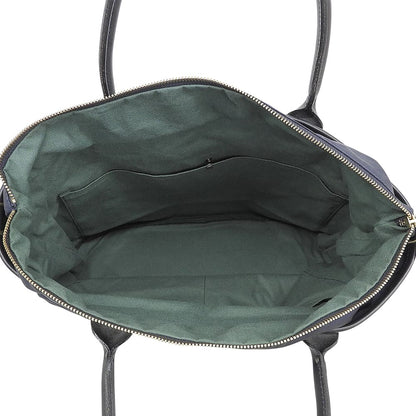 Felisi フェリージ 美品 ナイロン×レザー トートバッグ メンズ ネイビー 20ー19 トートバッグ
