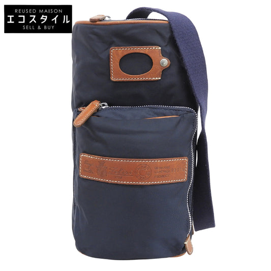 Felisi フェリージ 美品 ナイロン×レザー ショルダーバッグ ボディバッグ メンズ ネイビー 99114 ボディバッグ