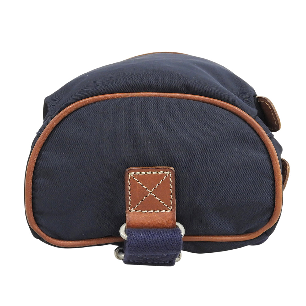 Felisi フェリージ 美品 ナイロン×レザー ショルダーバッグ ボディバッグ メンズ ネイビー 99114 ボディバッグ