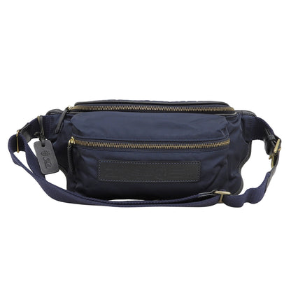 Felisi フェリージ 美品 ナイロン×レザー ショルダーバッグ ボディバッグ メンズ ネイビー 799 ボディバッグ