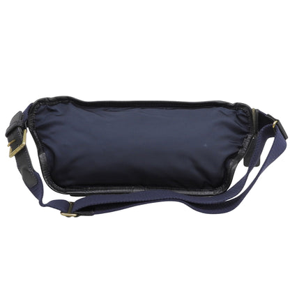 Felisi フェリージ 美品 ナイロン×レザー ショルダーバッグ ボディバッグ メンズ ネイビー 799 ボディバッグ
