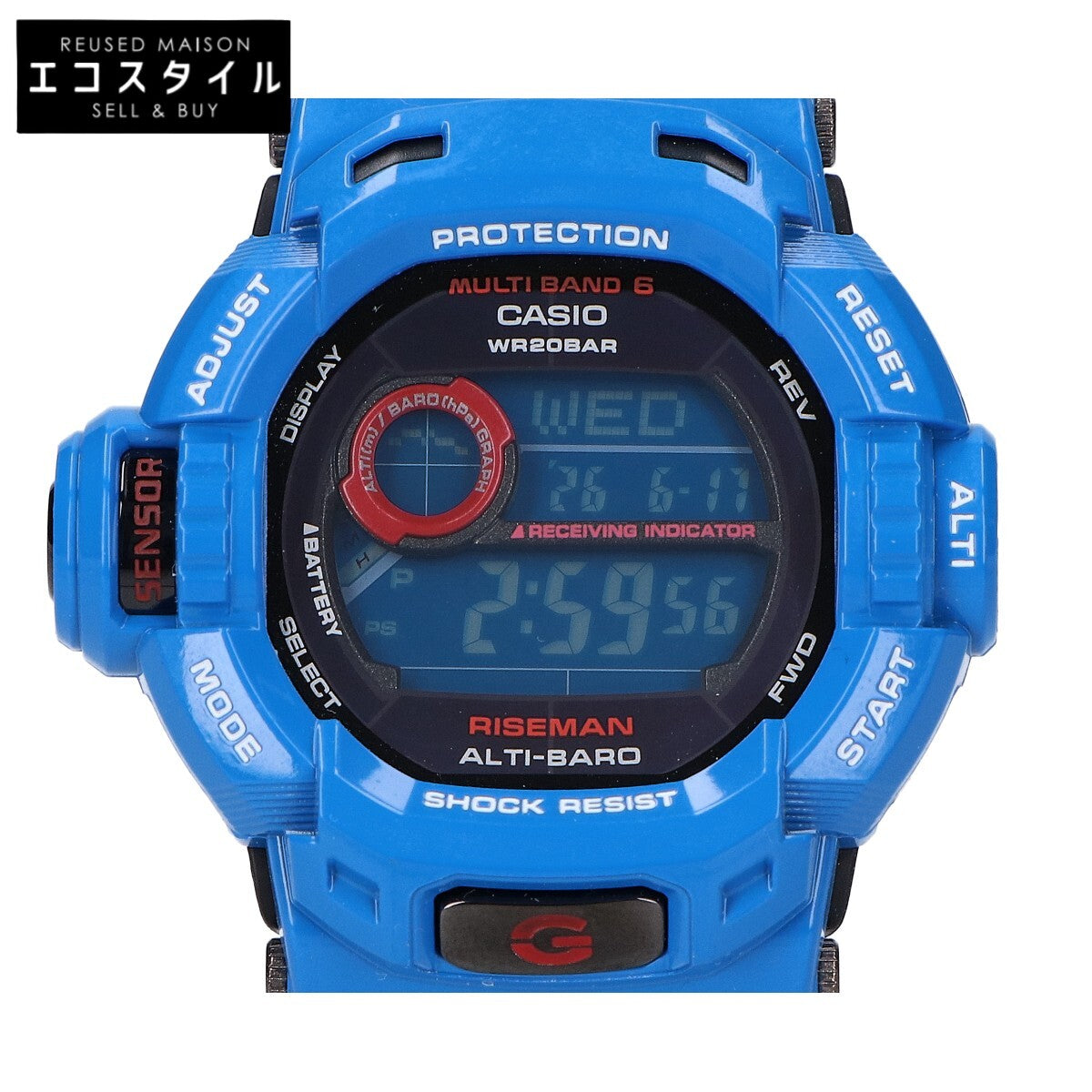 G-SHOCK ジーショック 【美品】GW-9200BLJ-2JF RISEMAN ライズマン タフソーラー 電波 デジタル 腕時計