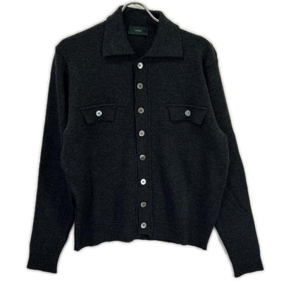 ZANONE Charcoal Wool Jacket Tops