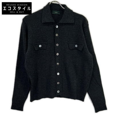 ZANONE Charcoal Wool Jacket Tops