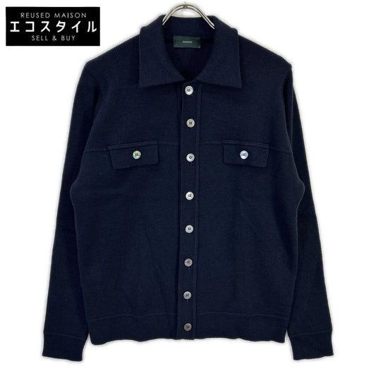 ZANONE ザノーネ ネイビー ウール ニット ジャケット ジャケット