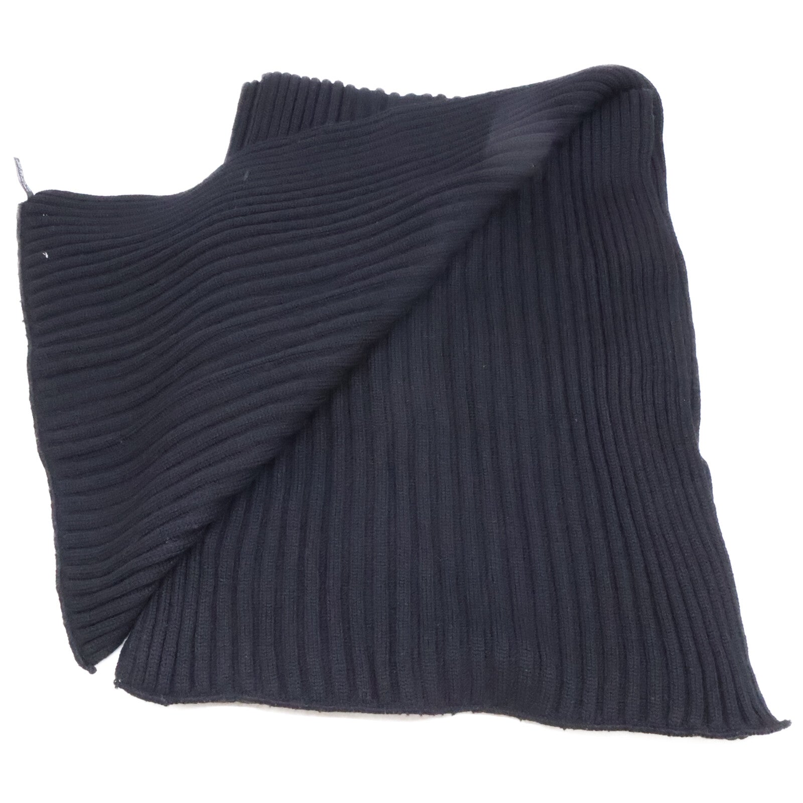 Loro Piana Wool Rib Knit Scarf