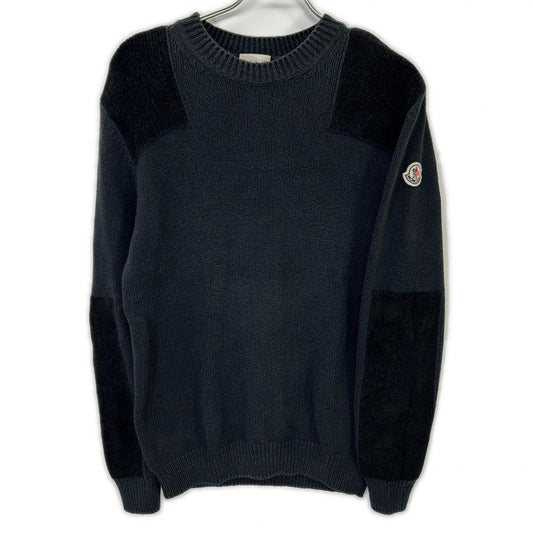 21年製 girocollo tricot ｺｯﾄﾝ ﾛｺﾞﾊﾟｯﾁ ﾆｯﾄ トップス S メンズ