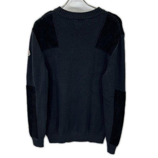 MONCLER モンクレール 21年製 girocollo tricot コットン ロゴパッチ ニット トップス
