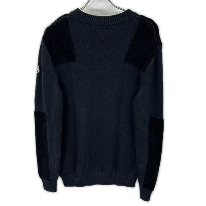 MONCLER モンクレール 21年製 girocollo tricot コットン ロゴパッチ ニット トップス