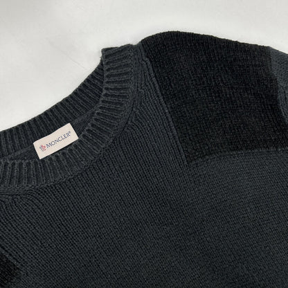 MONCLER モンクレール 21年製 girocollo tricot コットン ロゴパッチ ニット トップス