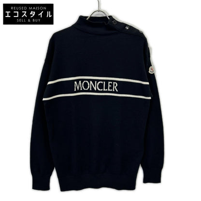 22製 COLLC ALTO TRICOT ﾛｺﾞ ｳｰﾙ ﾌﾞﾗｯｸ ﾆｯﾄ トップス L メンズ