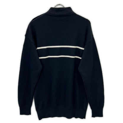 22製 COLLC ALTO TRICOT ﾛｺﾞ ｳｰﾙ ﾌﾞﾗｯｸ ﾆｯﾄ トップス L メンズ