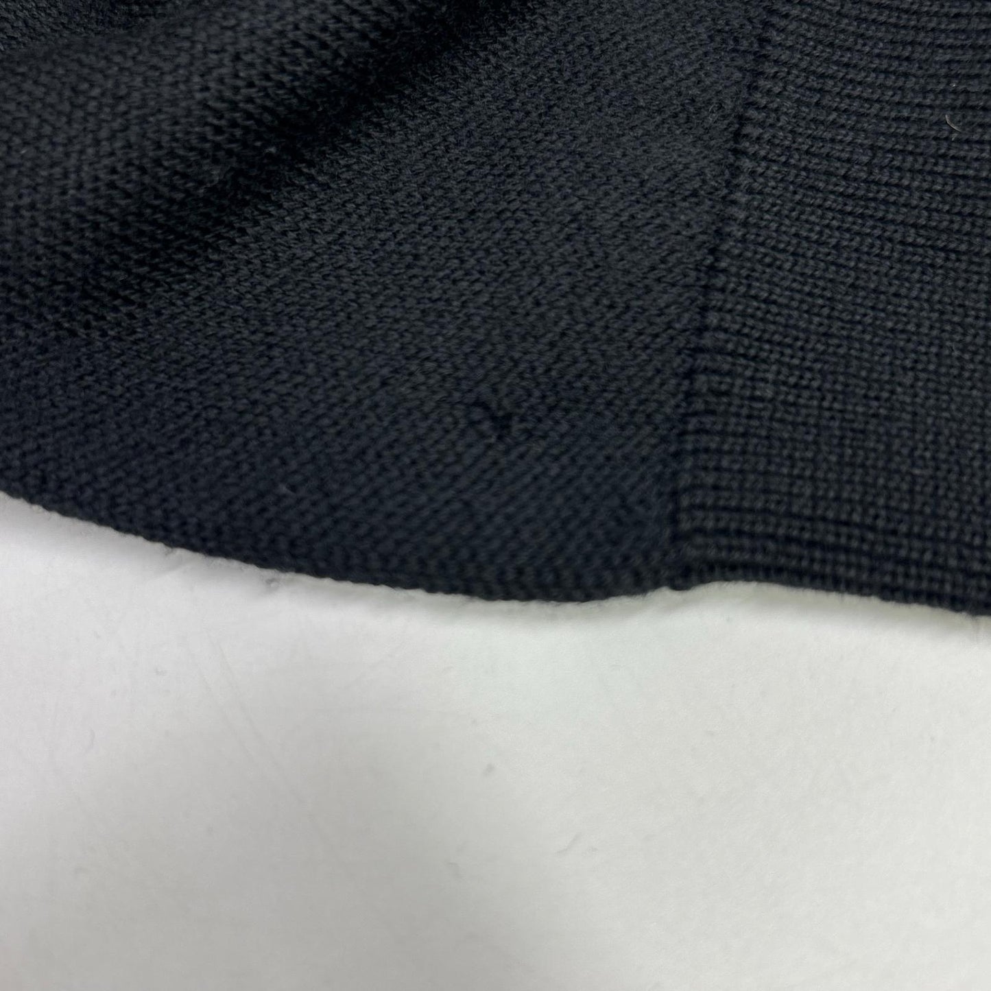 22製 COLLC ALTO TRICOT ﾛｺﾞ ｳｰﾙ ﾌﾞﾗｯｸ ﾆｯﾄ トップス L メンズ