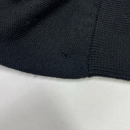 22製 COLLC ALTO TRICOT ﾛｺﾞ ｳｰﾙ ﾌﾞﾗｯｸ ﾆｯﾄ トップス L メンズ