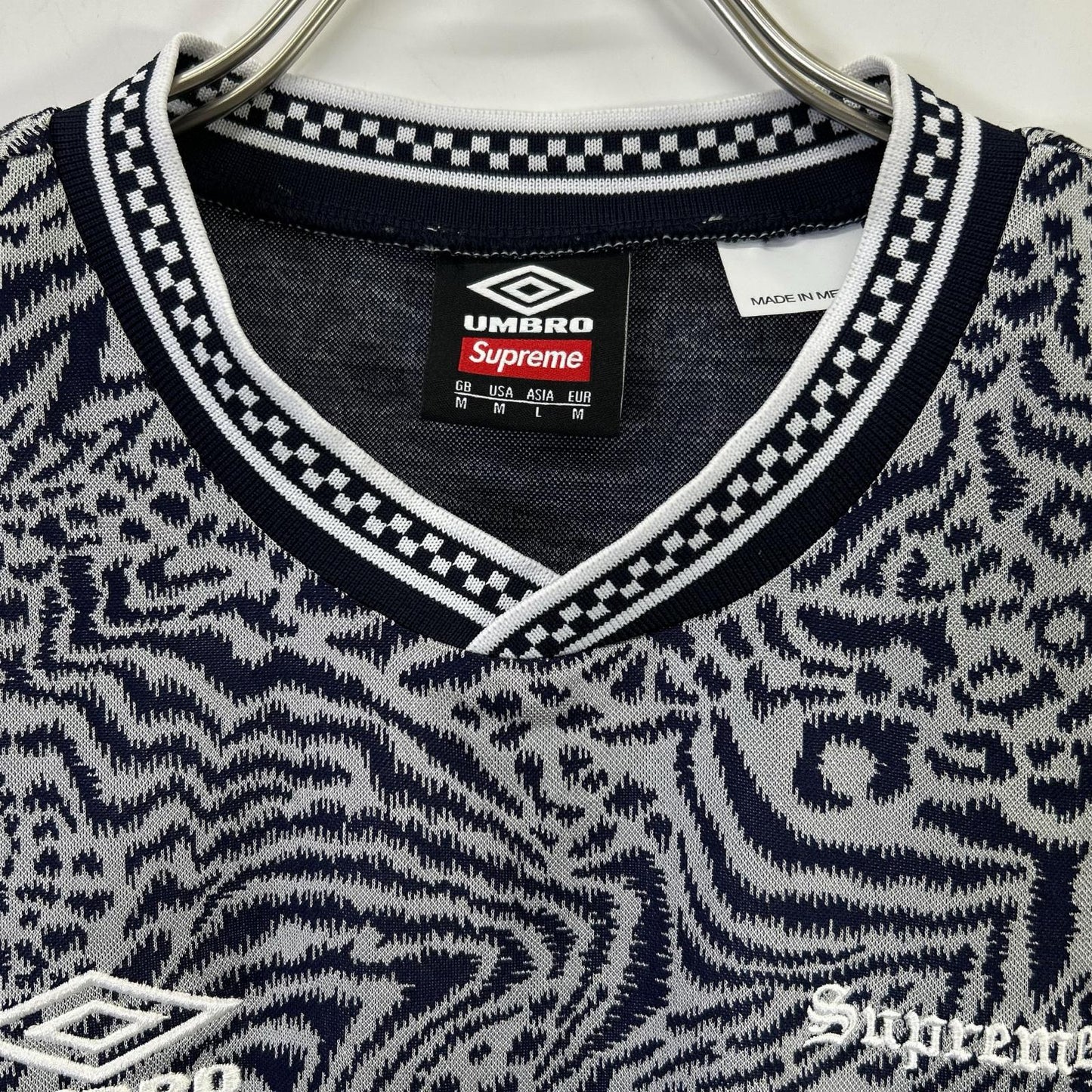 ×UMBRO Jacquard Soccer Jersey/T-shirt Top M Men's