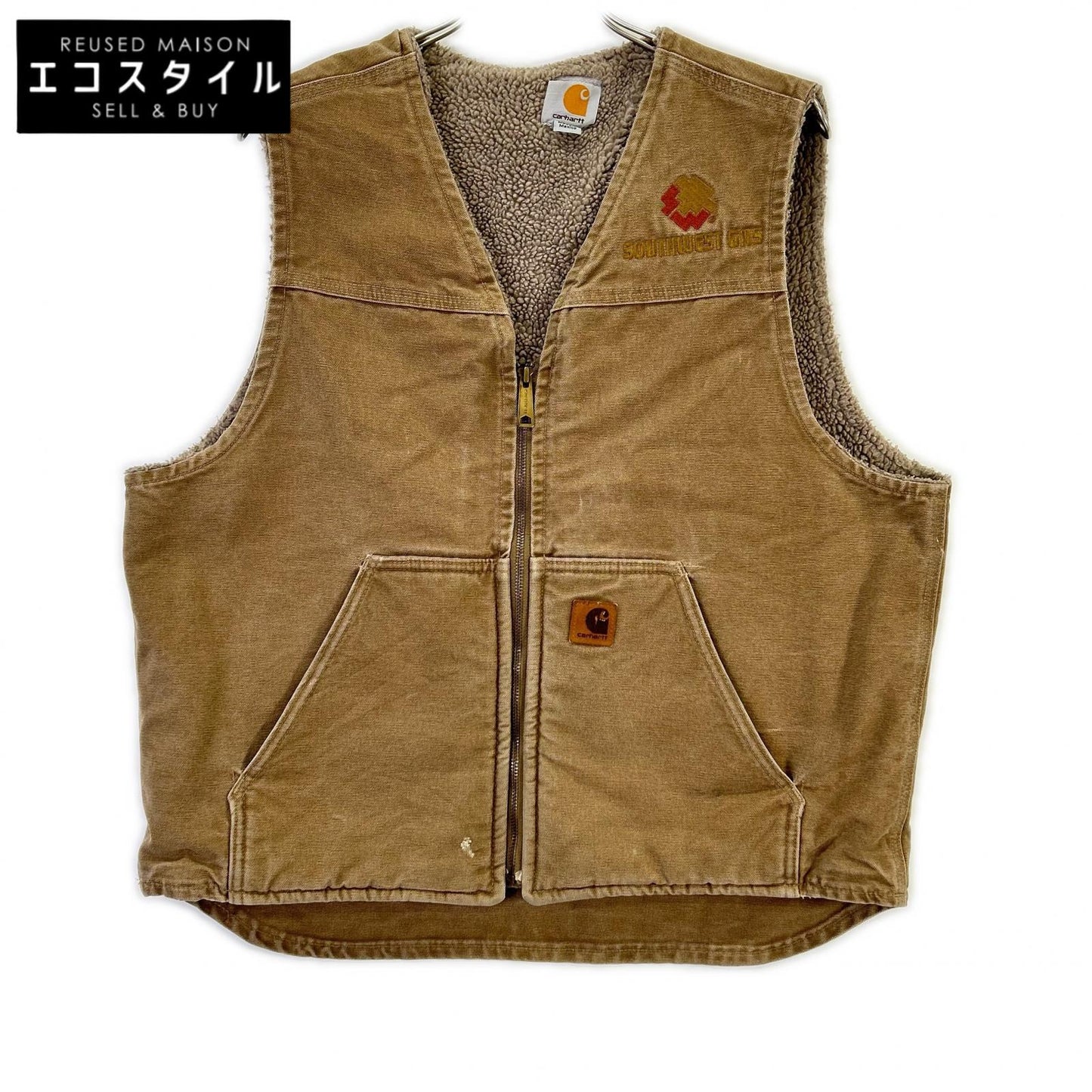 carhartt カーハート ブラウン ダック生地 ワークベスト ベスト
