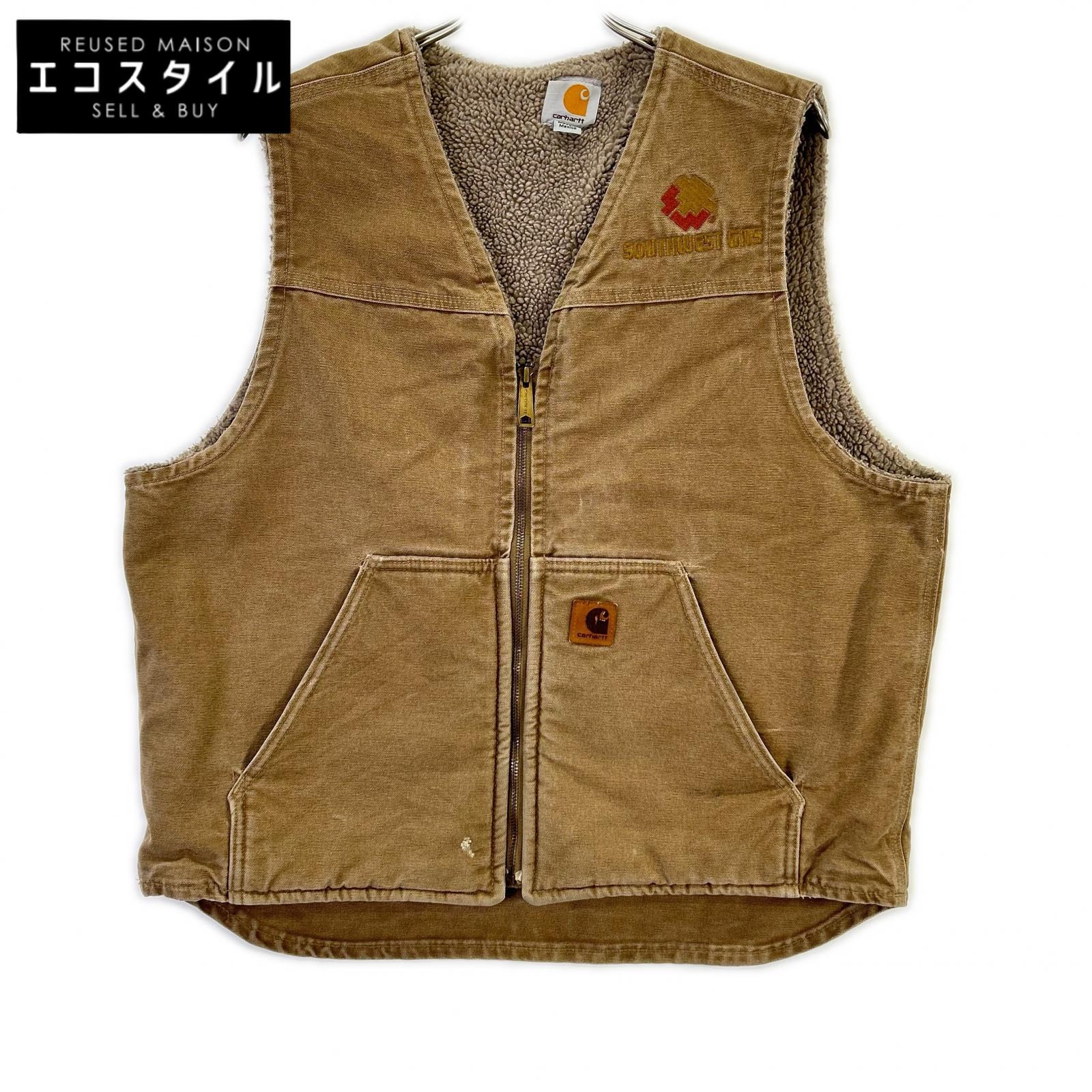 carhartt カーハート ブラウン ダック生地 ワークベスト ベスト