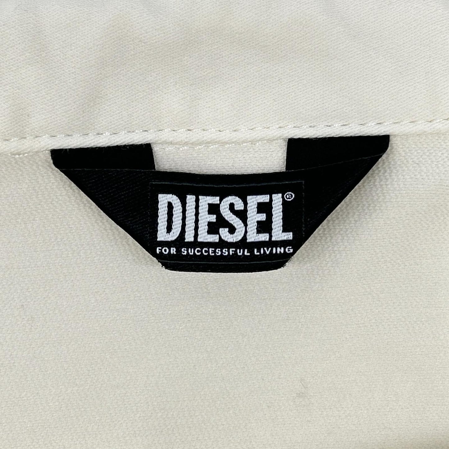 DIESEL ディーゼル ホワ色 フリルデザイン デニムシャツ トップス
