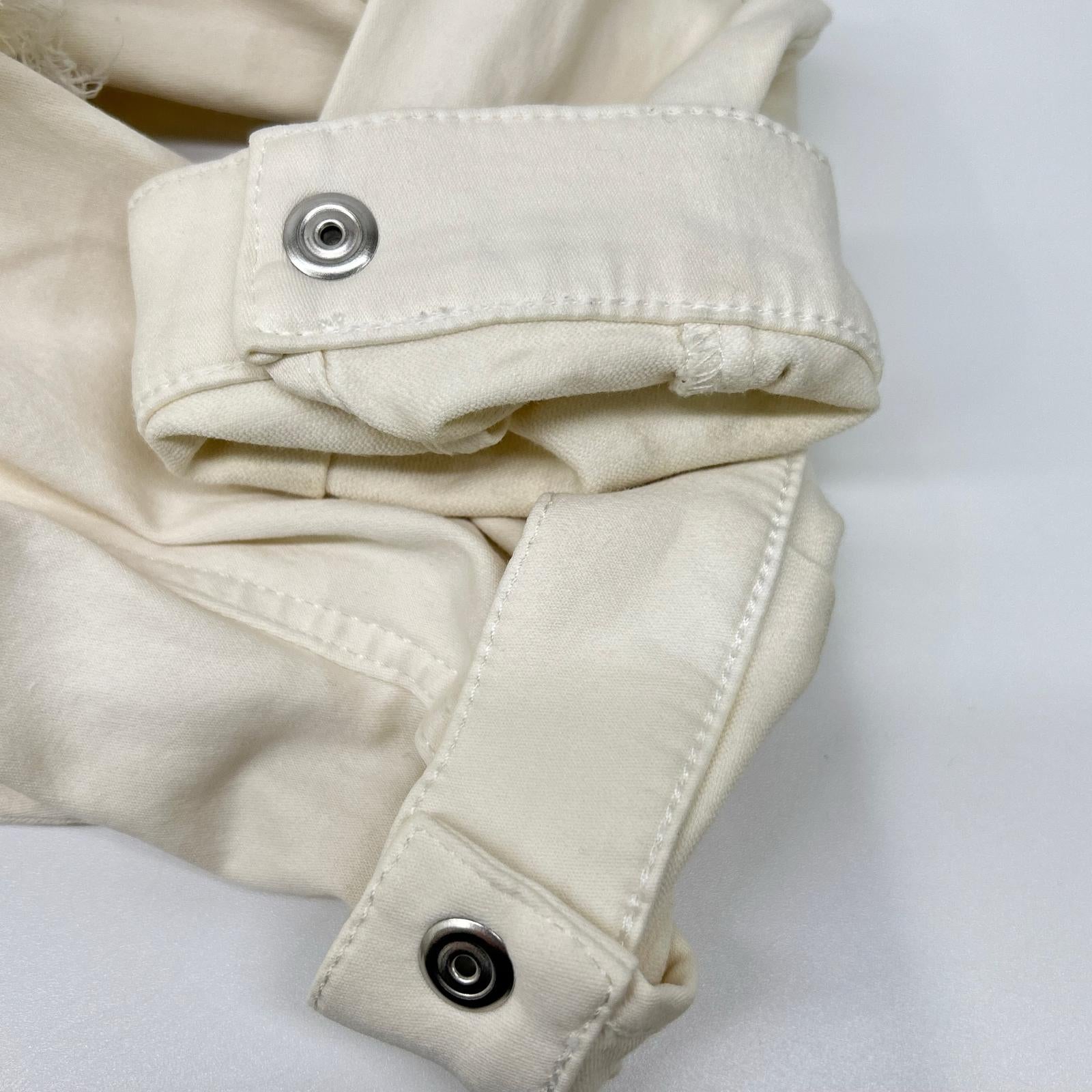 DIESEL ディーゼル ホワ色 フリルデザイン デニムシャツ トップス