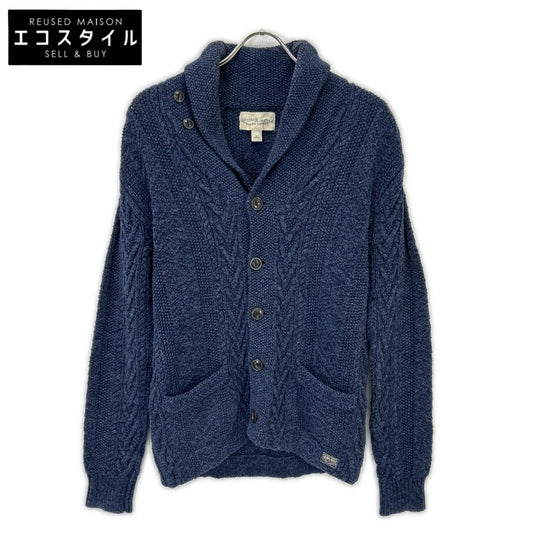 RalphLauren Denim&Supply ラルフローレンデニム&サプライ ネイビー ネコ目釦 インディゴ ショールカラーベスト トップス