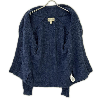 Navy Cat-eye Button Indigo Shawl Collar Vest Top XS Men's
