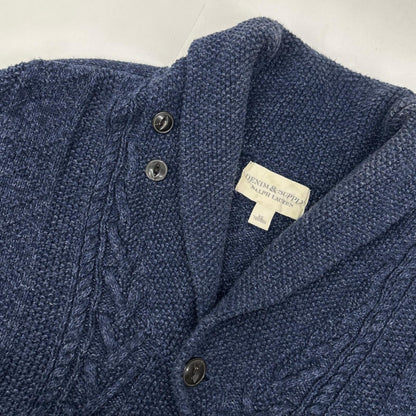 RalphLauren Denim&Supply ラルフローレンデニム&サプライ ネイビー ネコ目釦 インディゴ ショールカラーベスト トップス