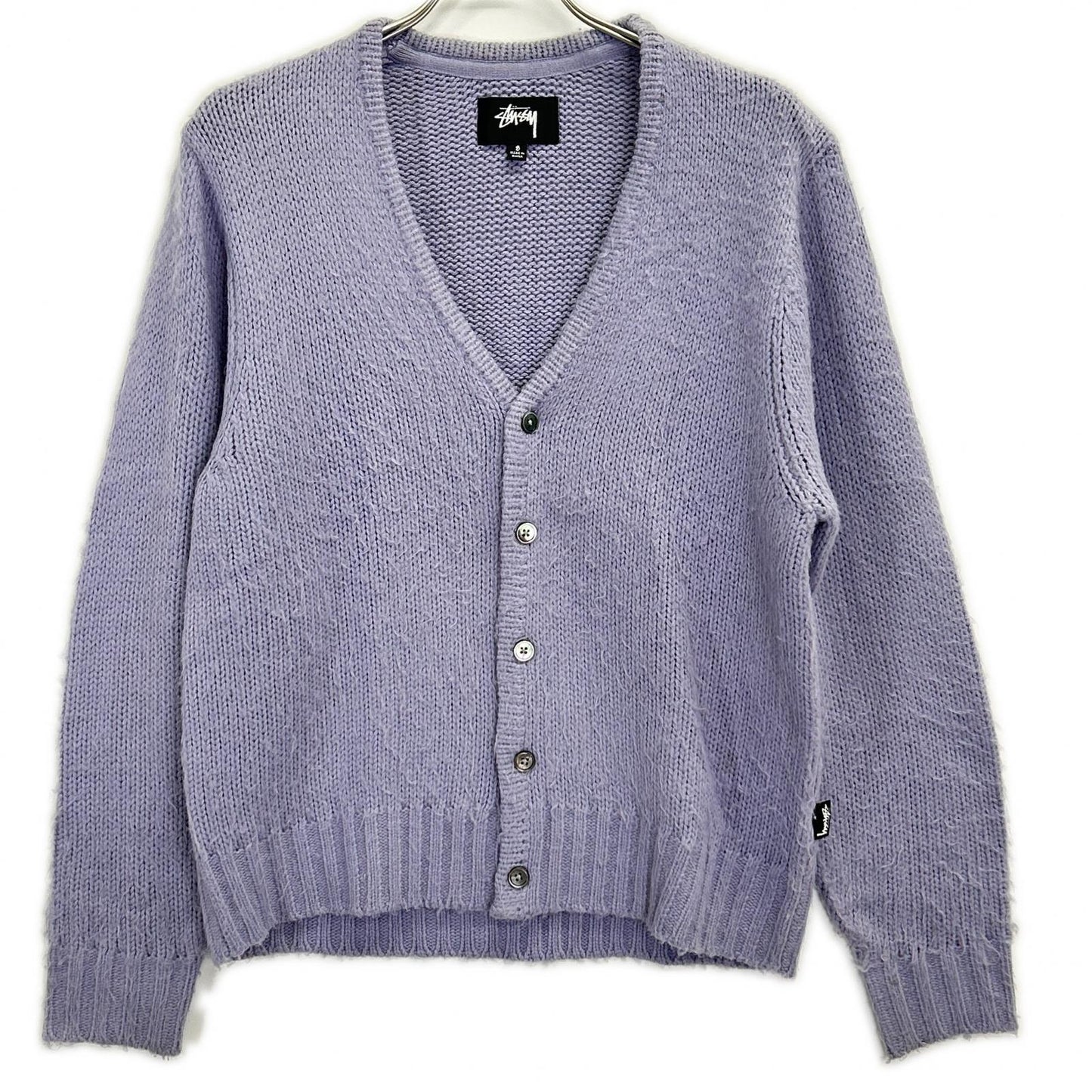 stussy ステューシー 117163 Brushedcardigan ライトパープル トップス
