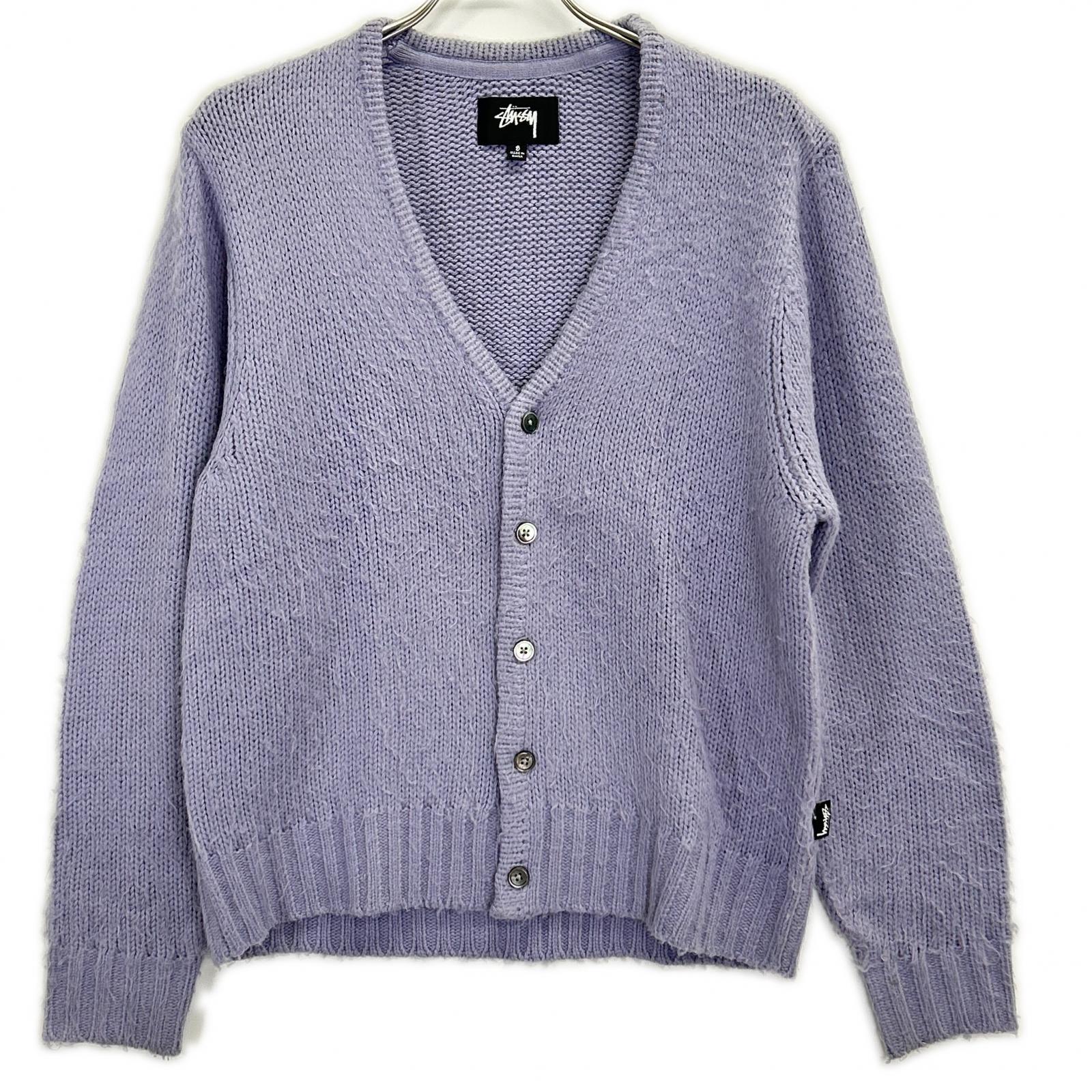 stussy ステューシー 117163 Brushedcardigan ライトパープル トップス