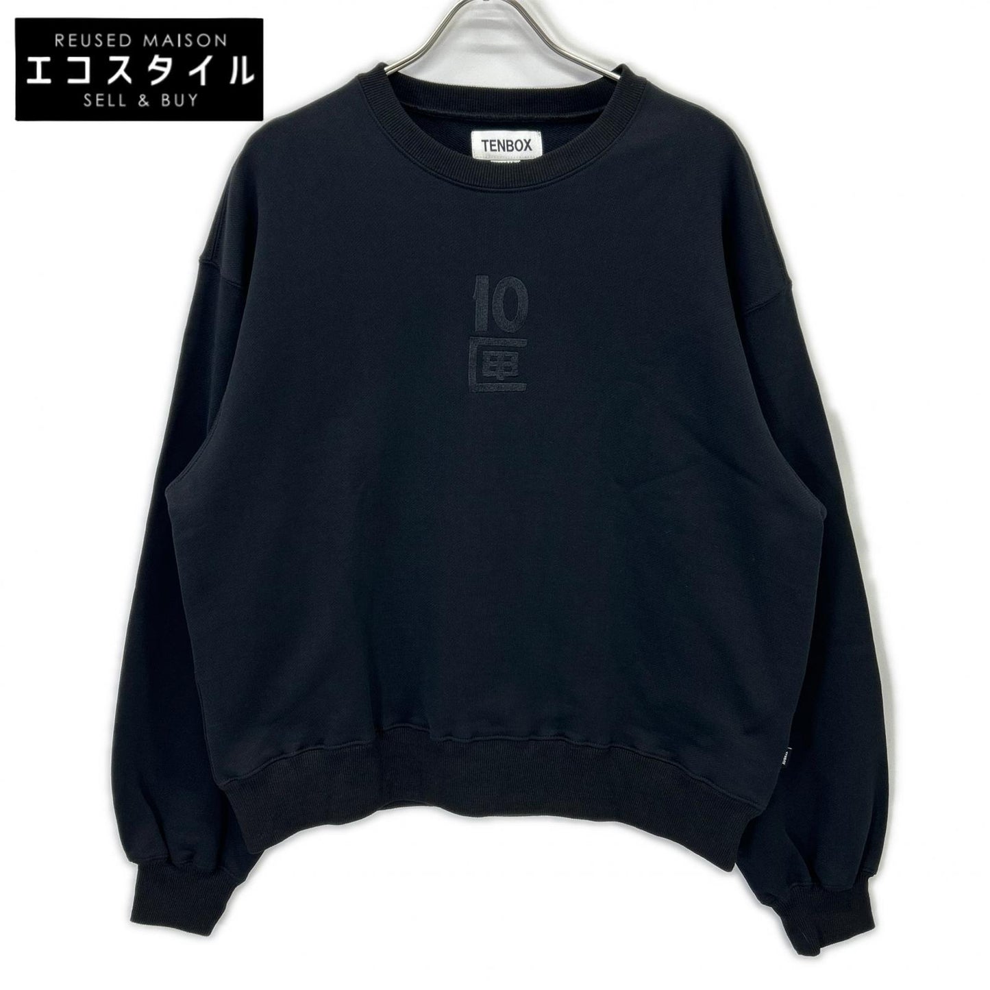 10匣 TENBOX Embroidered Sweatshirt Top S Men's