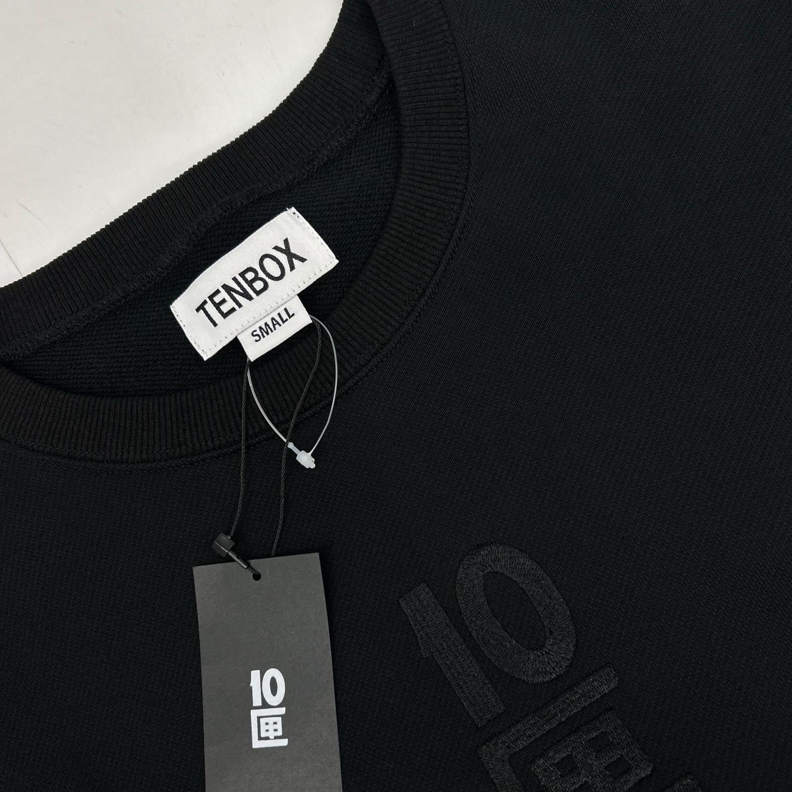 10匣 TENBOX Embroidered Sweatshirt Top S Men's