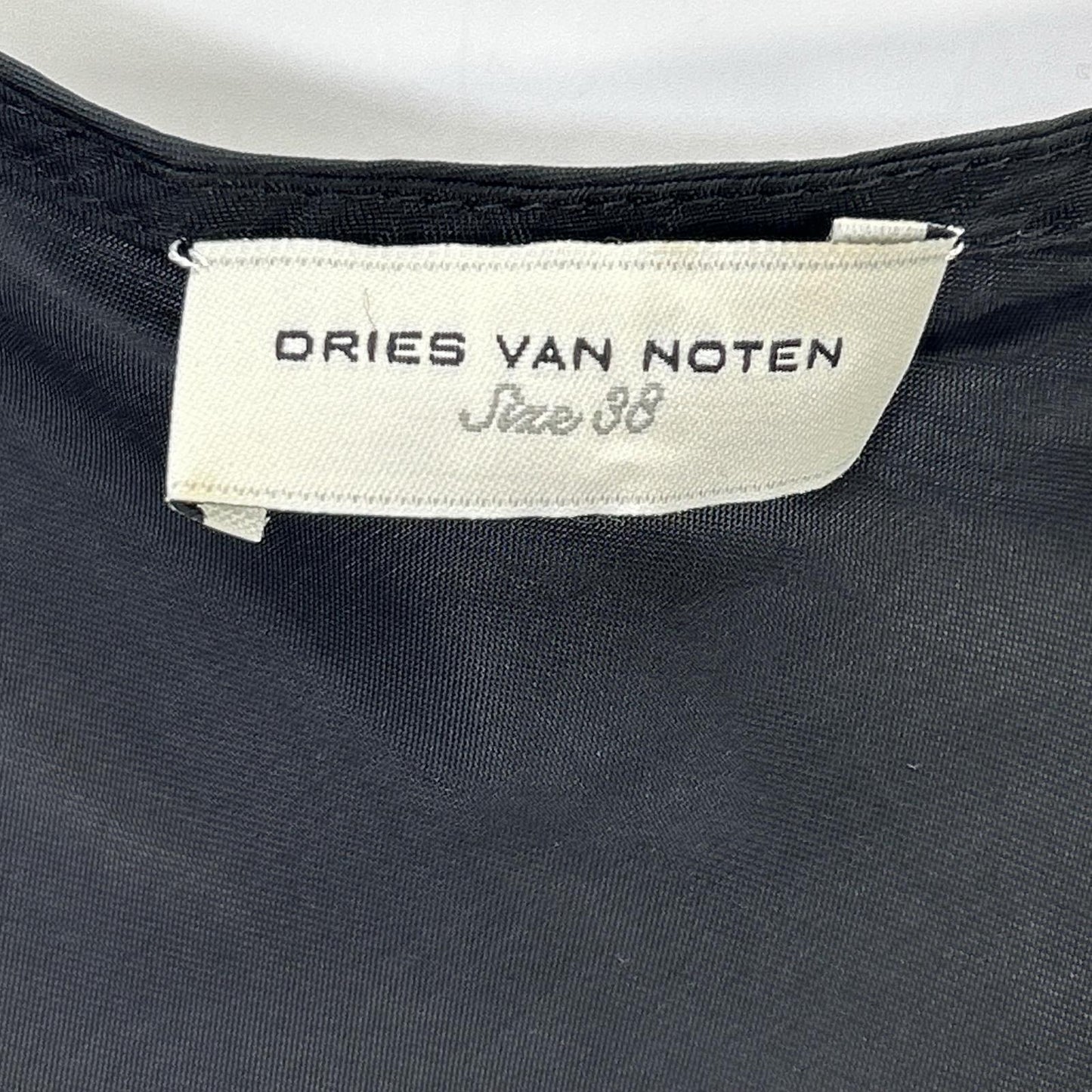 DRIES VAN NOTEN ドリスヴァンノッテン ブラック 3756-1101 レーヨン ノースリーブドレス ライカ期 ワンピース