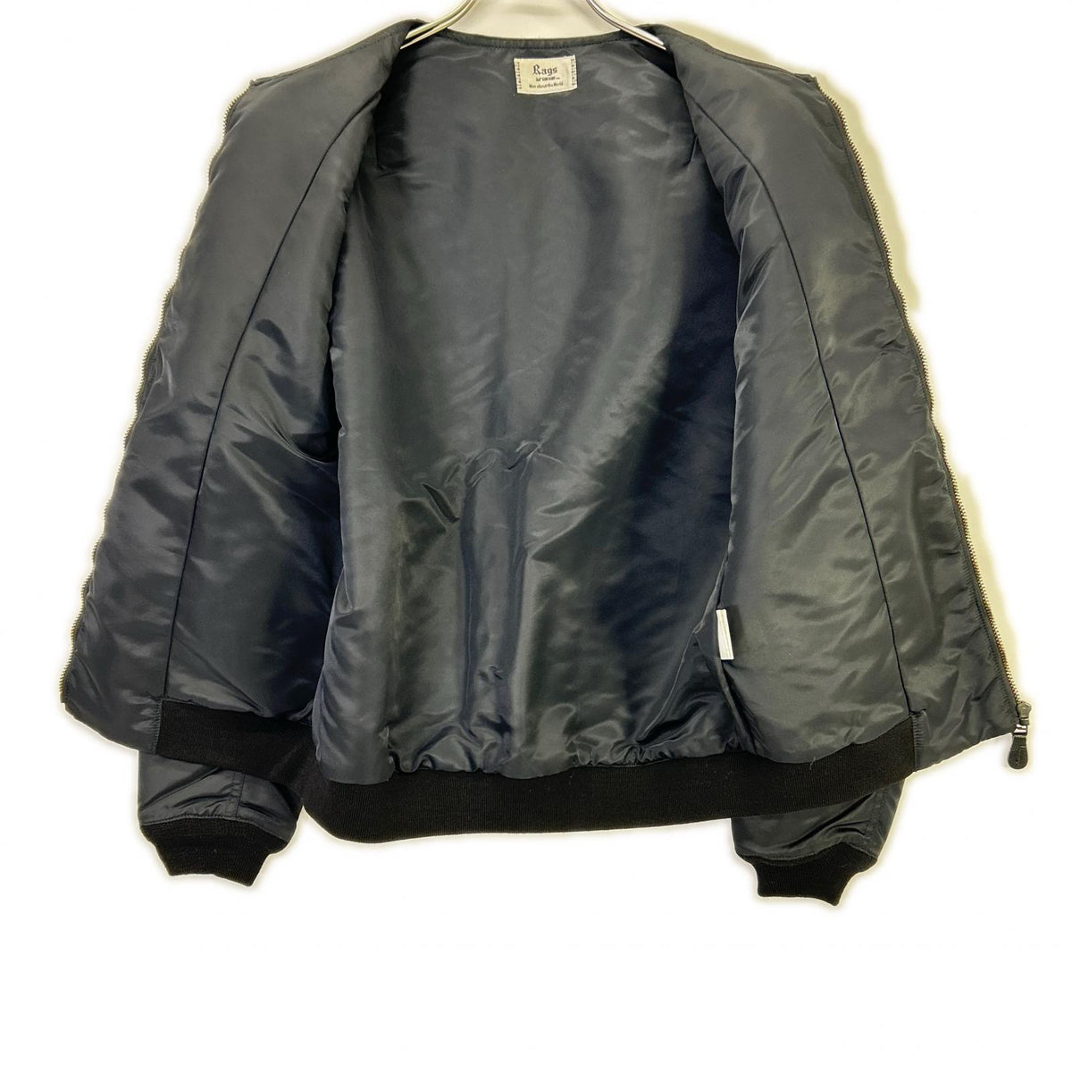 RagsMcGREGOR ラグスマックレガー Black 21136101 Collarless MA-1 Jacket