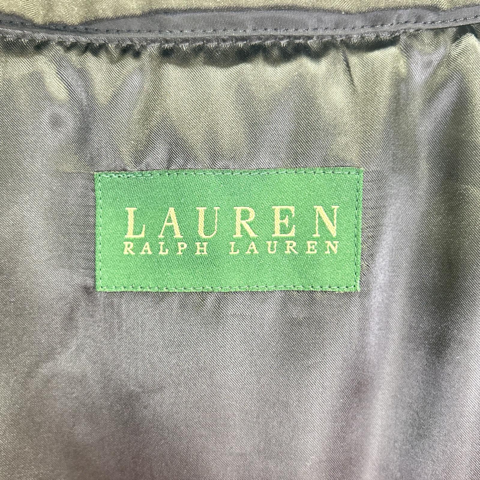 LAUREN RALPH LAUREN 劳伦拉夫劳伦 黑色立领大衣 带腰带 大衣